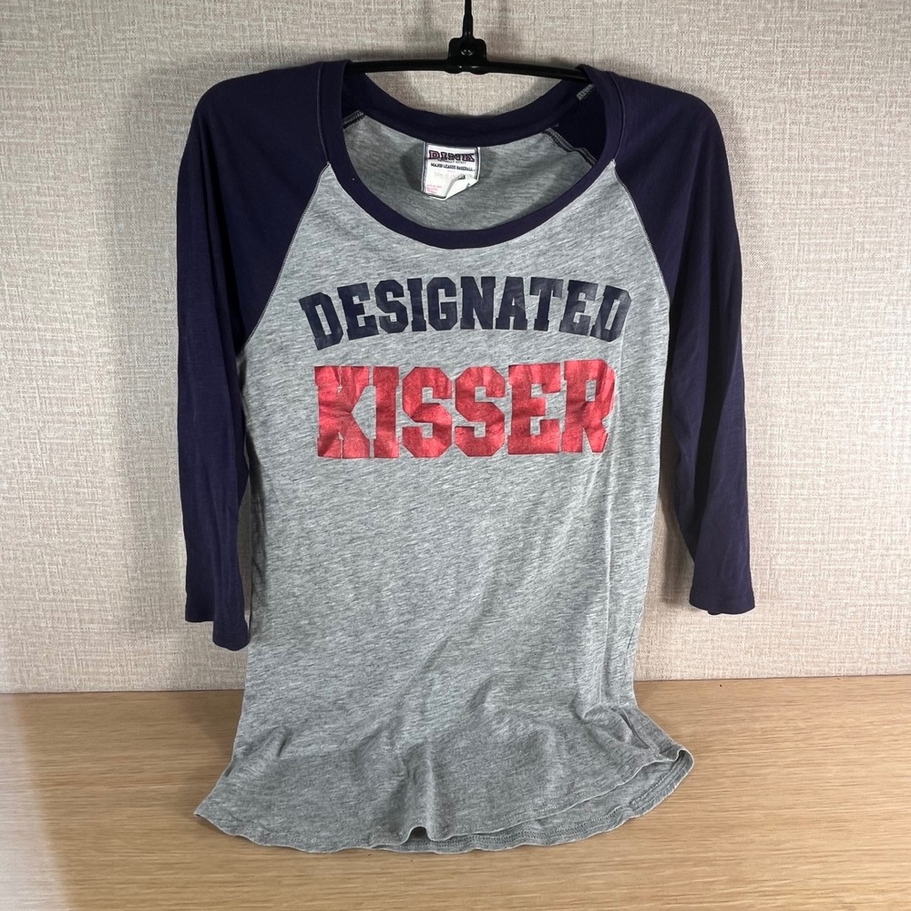 Victoria's Secret PINK Boston Red Sox Designated Kisser Raglan Tee Women's Small